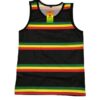 Reggae Gear Black Rasta Vest