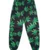 Reggae Gear Black Weed Leaf Pyjama Pants