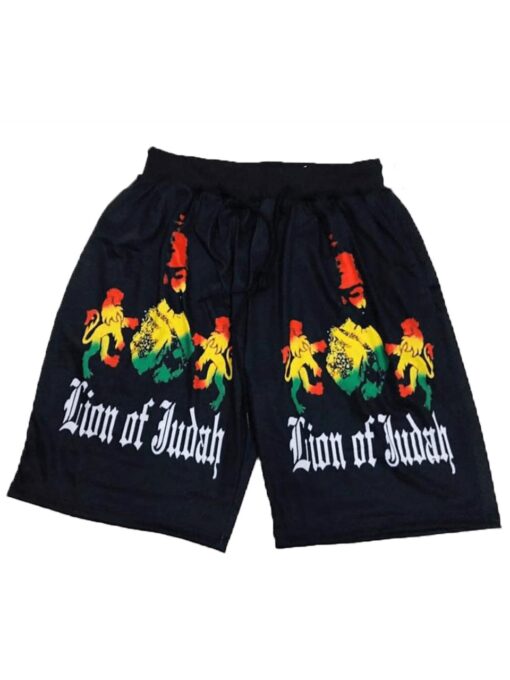 Reggae Gear Lion of Judah Black shorts male