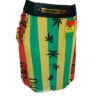 Reggae gear weed leaf long skirt