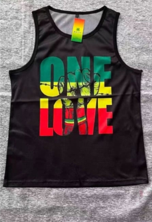 Reggae Gear One Love Rasta Vest