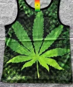Reggae gear Big Green Weed leaf vest