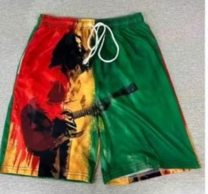 Reggae Gear Bob Guitar Rasta Shorts