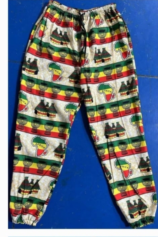 Reggae Gear White Rasta Africa Pants